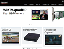 Tablet Screenshot of hauppauge.com